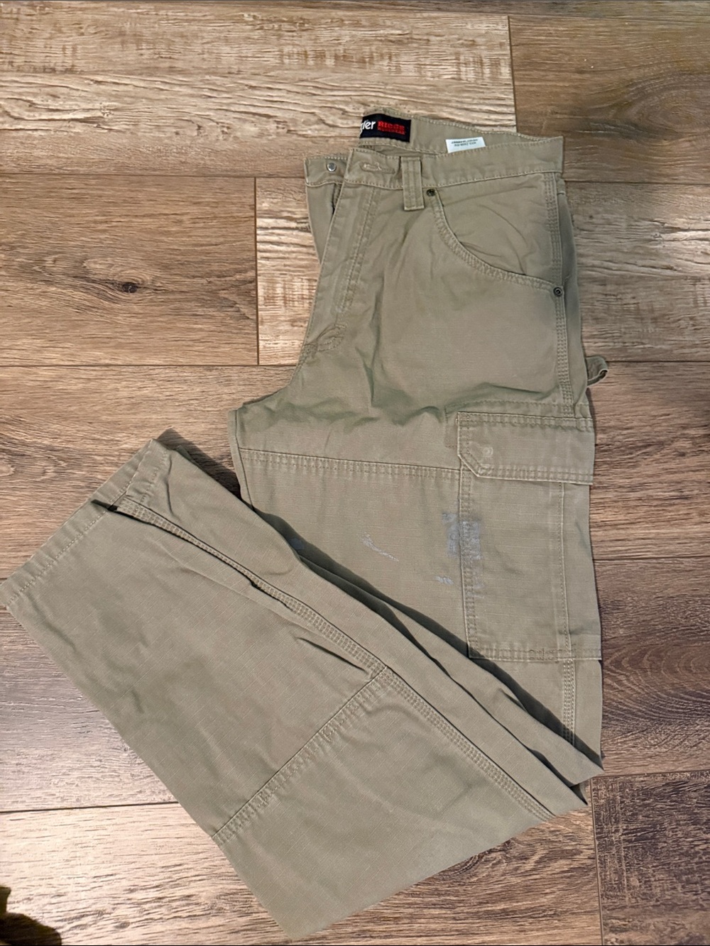 Men's Tan Cargo Work Pants